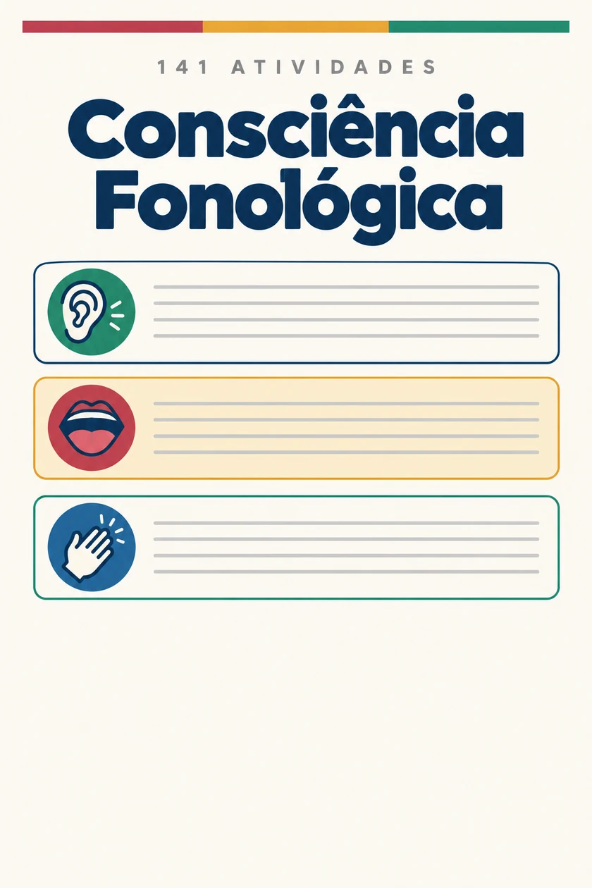 Página das atividades de consciência fonológica