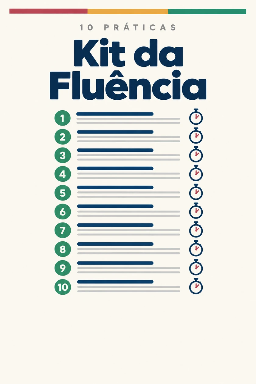 Página do Kit da Fluência com as dez práticas